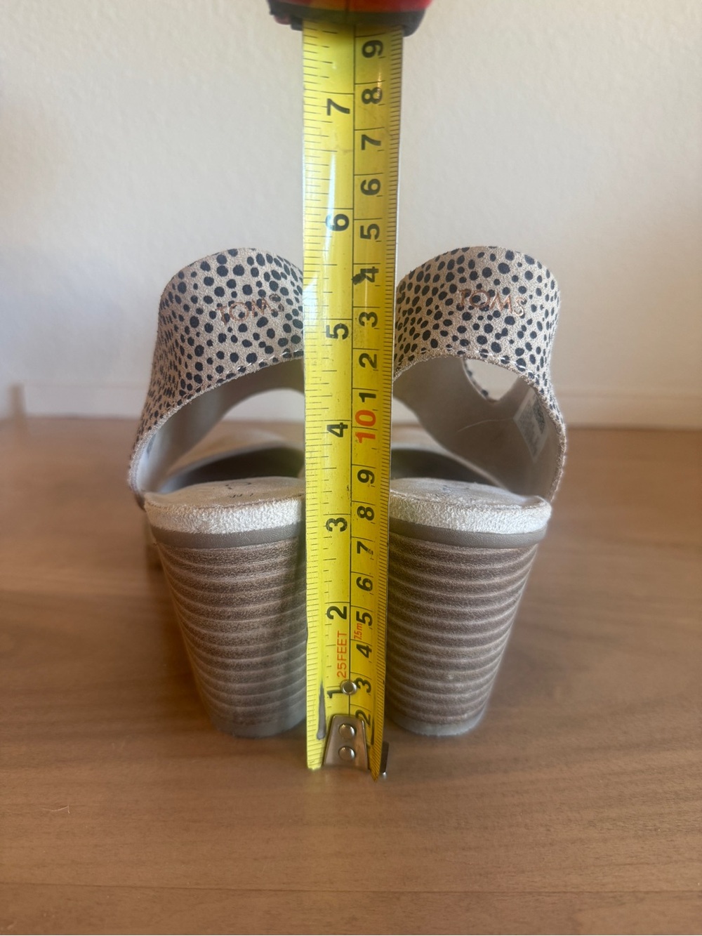 Toms Milan Nova Suede Block Heels, 7.5 - Picture 6 of 7